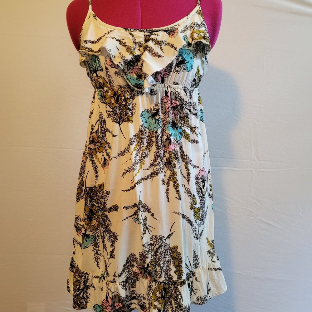 Nordstrom Mimi Chica Floral Ruffle Mini Dress